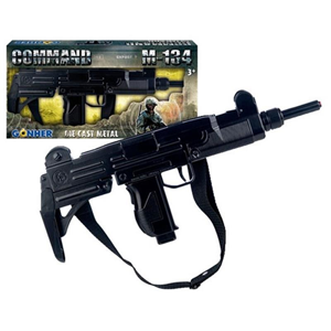 تفنگ اسباب بازی فلزی UZI گانهر Gonher مدل 134.6_اسباب بازی